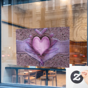 Autocollant Pour Fenêtre Un coeur d'artistes dévoilé