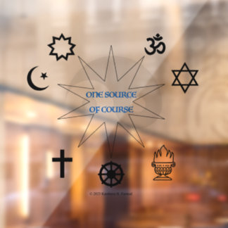 Autocollant Pour Fenêtre Une Source Bien Sûr