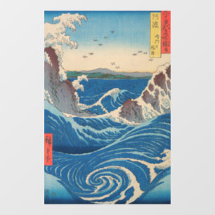 Autocollant Pour Fenêtre Utagawa Hiroshige - Naruto Whirlpool, province d'A