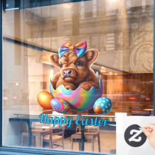 Autocollant Pour Fenêtre Vache des montagnes de Pâques