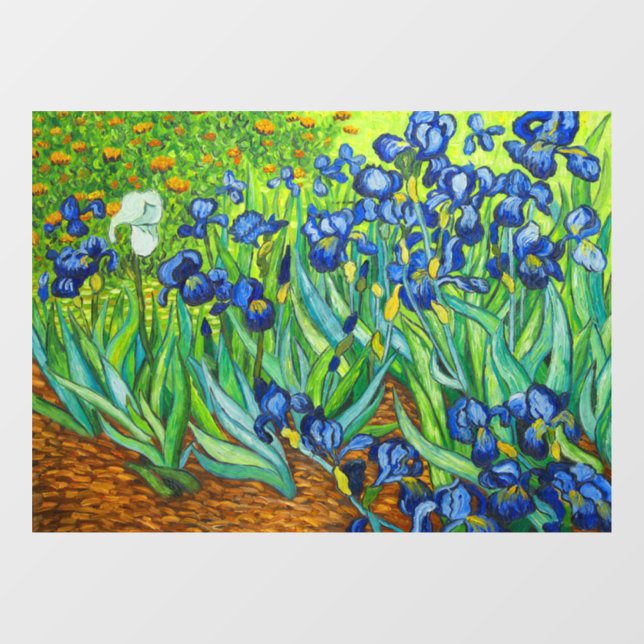 Autocollant Pour Fenêtre Van Gogh Irises (Feuille)