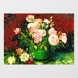 Autocollant Pour Fenêtre Van Gogh Peonies et Roses