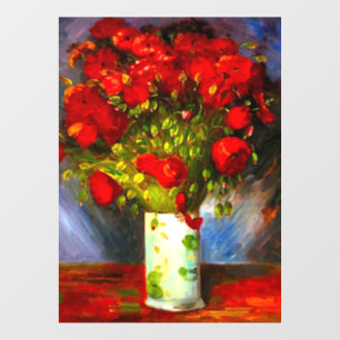Autocollant Pour Fenêtre Van Gogh Red Poppies