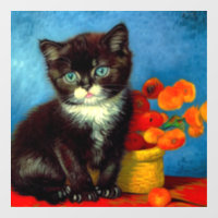 Van Gogh Tuxedo Cat