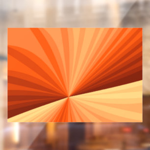 Autocollant Pour Fenêtre Vanille rouge orange Abstraite moderne Fractale gr