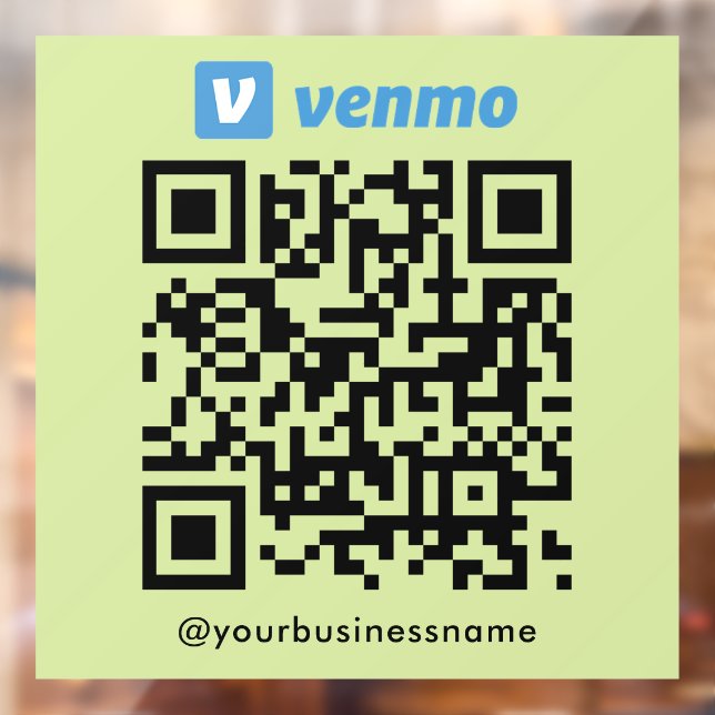 Autocollant Pour Fenêtre Venmo QR Code de paiement numérisation de paiement (Feuille 2)