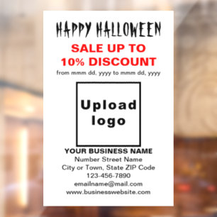 Autocollant Pour Fenêtre Vente commerciale d'Halloween sur adhésif pour fen