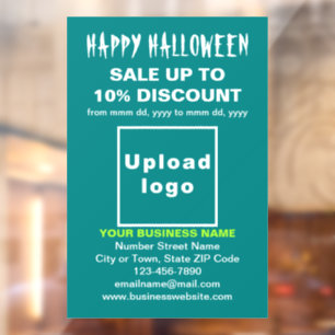 Autocollant Pour Fenêtre Vente commerciale d'Halloween sur une décalcomanie