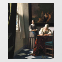 Vermeer - Lady Écrire une lettre avec sa bonne