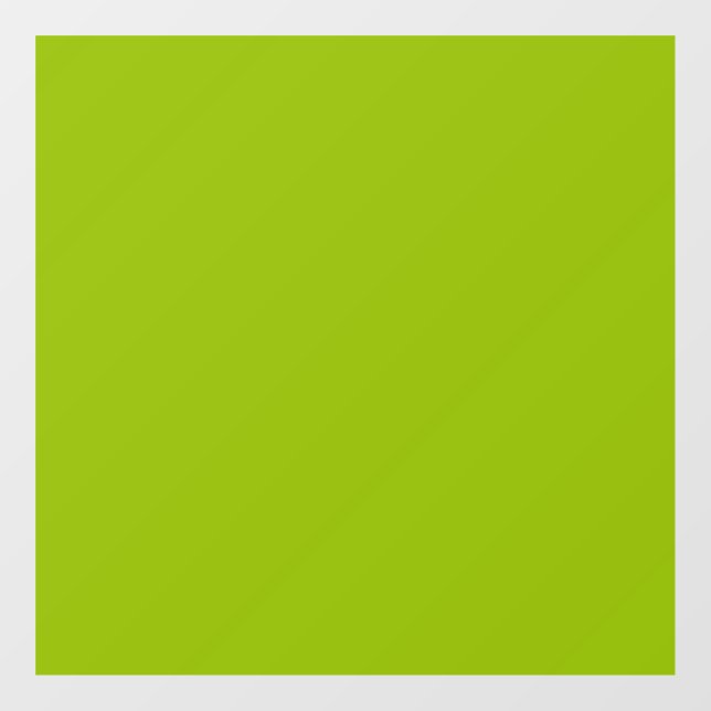Autocollant Pour Fenêtre Vert pomme (couleur solide)  (Feuille)
