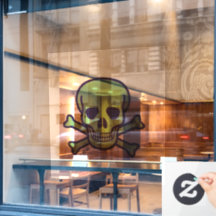 Verte Crâne XL fenêtre serrer le bâton arrière