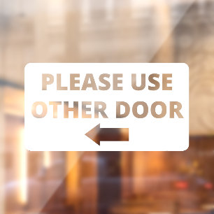 Autocollant Pour Fenêtre Veuillez utiliser une autre vignette de vitrine de