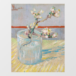 Autocollant Pour Fenêtre Vincent van Gogh - Branche d'amandes en verre