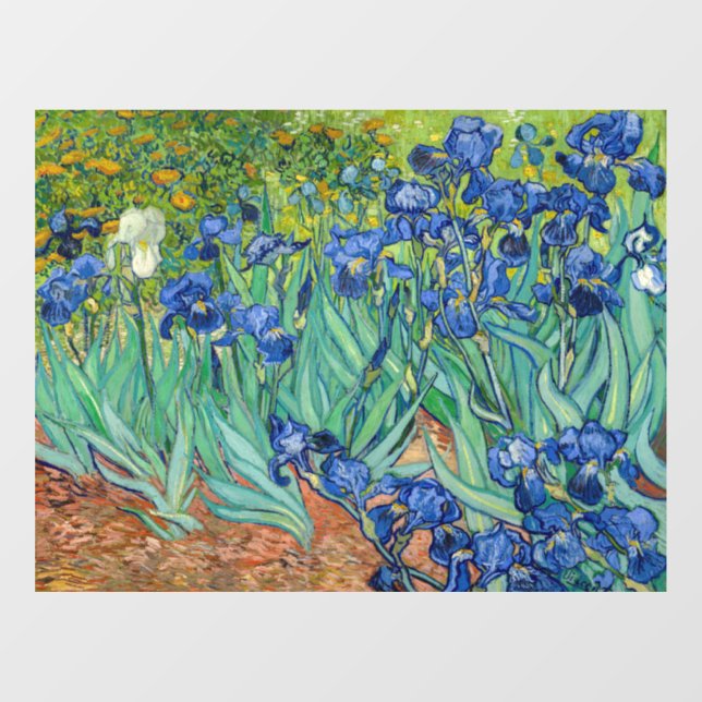 Autocollant Pour Fenêtre Vincent Van Gogh - Irises (Feuille)