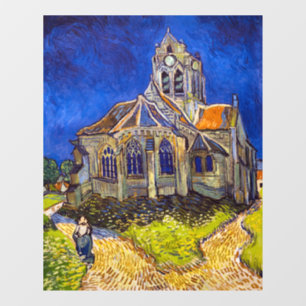 Autocollant Pour Fenêtre Vincent van Gogh - L'église d'Auvers
