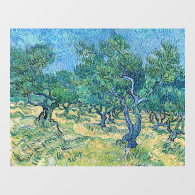 Autocollant Pour Fenêtre Vincent van Gogh - Olive Grove (Feuille)