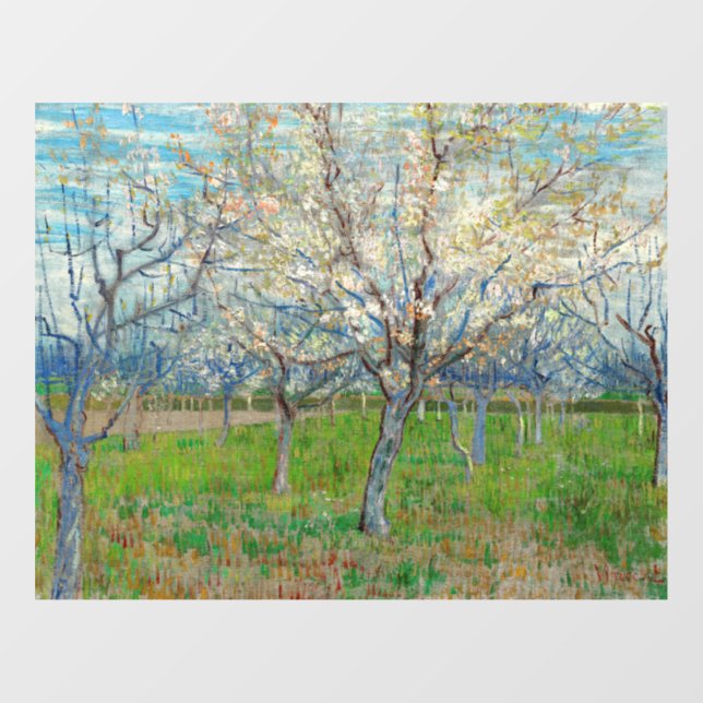 Autocollant Pour Fenêtre Vincent van Gogh - Orchard rose (Feuille)