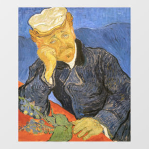 Autocollant Pour Fenêtre Vincent Van Gogh - Portrait du Docteur Paul Gachet