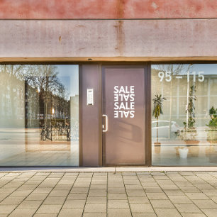Autocollant Pour Fenêtre Vitrine de vente simple de magasin d'entreprise gé