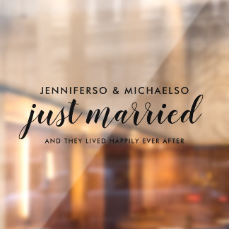 Autocollant Pour Fenêtre Voiture de Mariage mariée