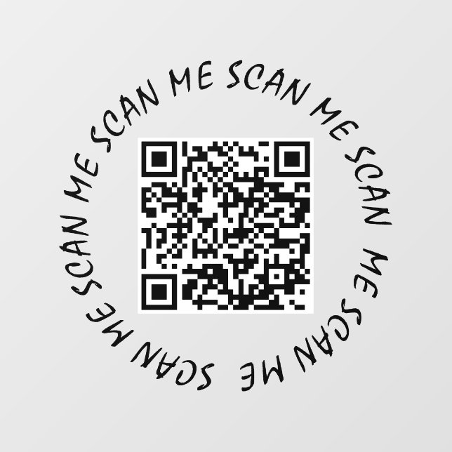 Autocollant pour fenêtre - Votre code QR Scannez-m (Feuille)