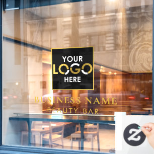 Autocollant Pour Fenêtre Votre logo de nom d'entreprise Enseigne de vitrine