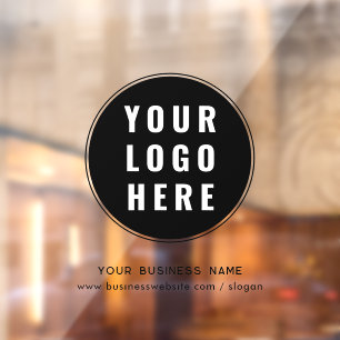 Autocollant Pour Fenêtre Votre logo d'entreprise et marketing personnalisé 