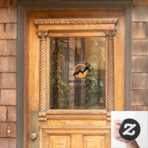 Autocollant Pour Fenêtre Votre logo Logo d'entreprise comptable personnal