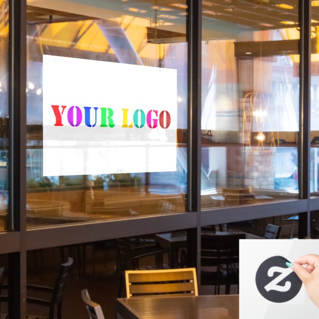Autocollant Pour Fenêtre Votre logo promotionnel Fenêtre d'affaires Cling (Fenêtre du restaurant)