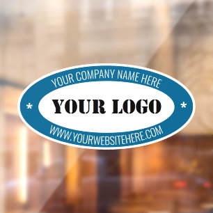Autocollant Pour Fenêtre Votre Logo Texte et couleurs Fenêtre promotionnell