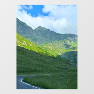 Autocollant Pour Fenêtre Vue alpine de Transfagarasan – Art montagneux de R