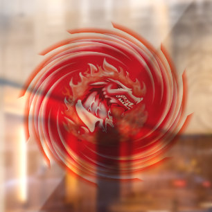 Autocollant Pour Fenêtre Wild Wolf Whirl voir-par fenêtre serrer le dos bât