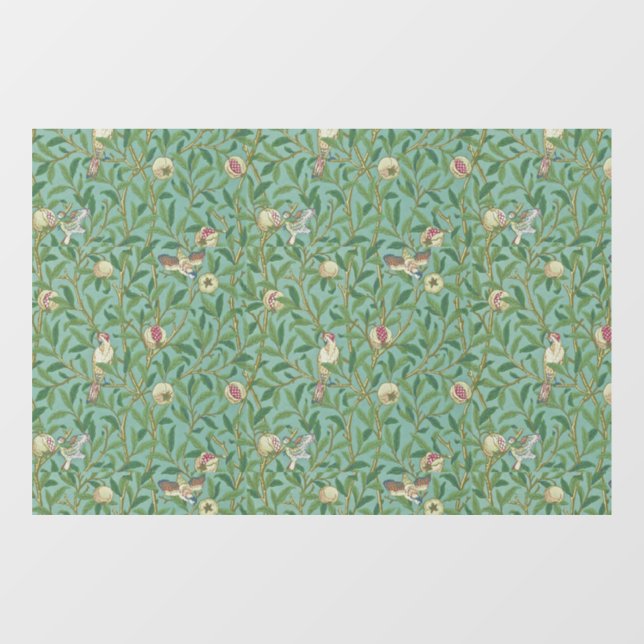 Autocollant Pour Fenêtre William Morris "Bird & Pomegranate" 3. (Feuille)