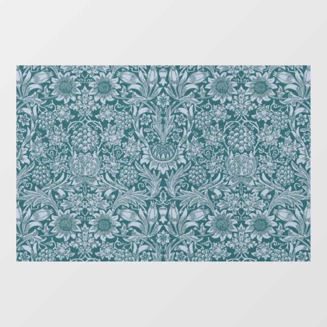 Autocollant Pour Fenêtre William Morris "tournesol" 2 (Feuille)