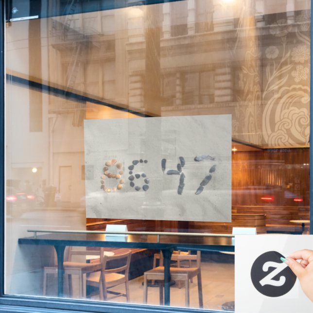 Autocollant Pour Fenêtre Window Cling (Fenêtre de café)