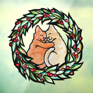Autocollant Pour Fenêtre Yule Kitty Chats