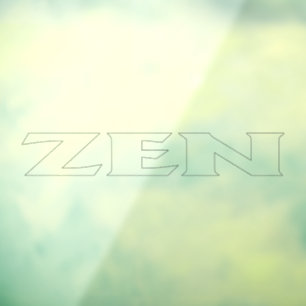 Autocollant Pour Fenêtre Zen contour voir-à-travers la fenêtre accrocher le