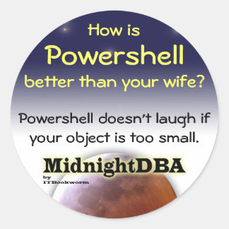 autocollant "Powershell ne rit pas"