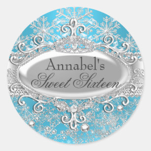 Autocollant Princesse Bleue Hiver Merveilleux Swee