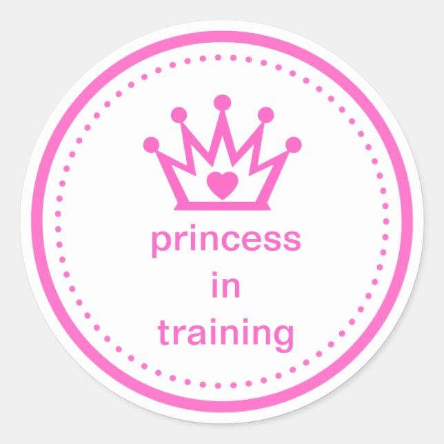 AUTOCOLLANT Princesse en formation (Devant)