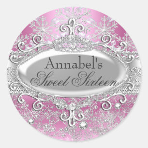 Autocollant Princesse Winter Wonderland Sweet 16
