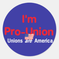 Autocollant Pro Union
