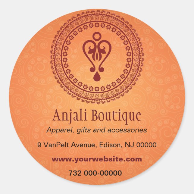 Autocollant promotionnel estampillé (Devant)