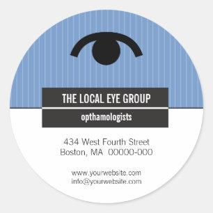 Autocollant promotionnel optique iconographique