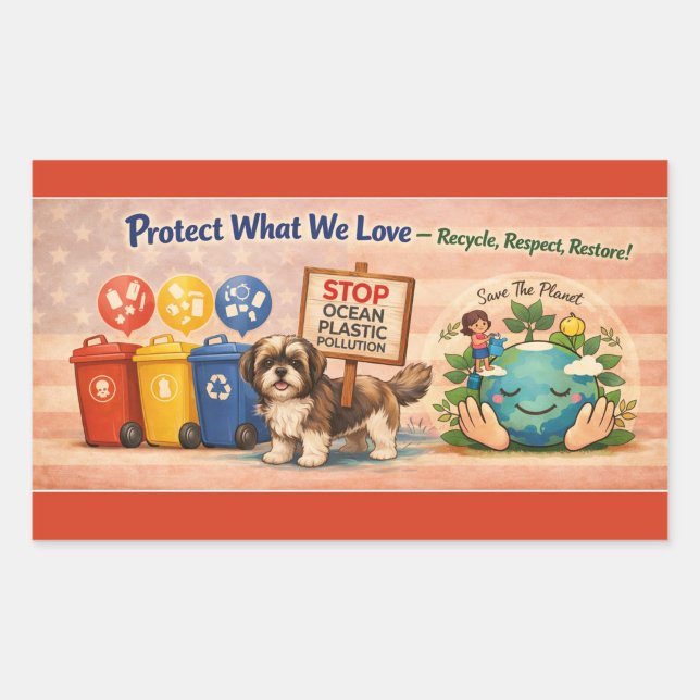 Autocollant Protégeons ce que nous aimons ("Protect what we Love")