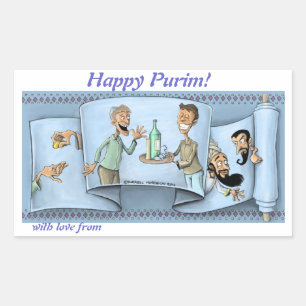 autocollant purim megillah