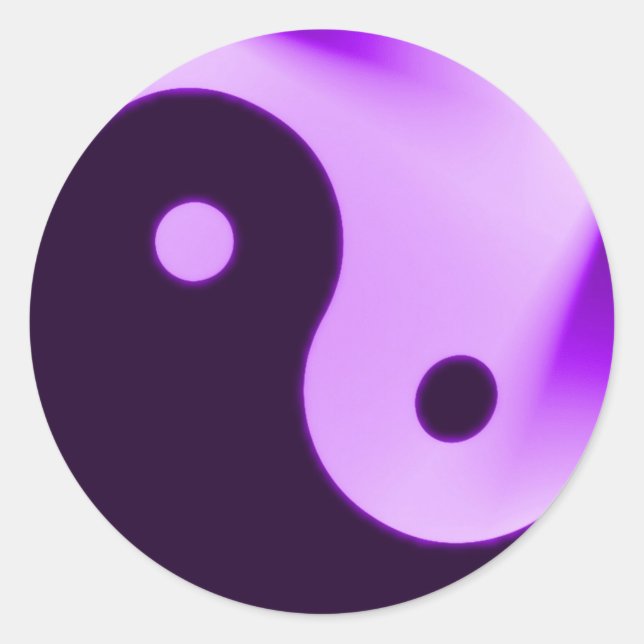 Autocollant Purple Yin yang (Devant)