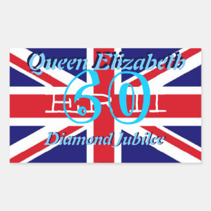 Autocollant Queen Elizabeth Diamond Jubilee