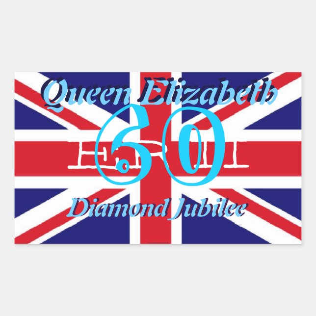 Autocollant Queen Elizabeth Diamond Jubilee (Devant)