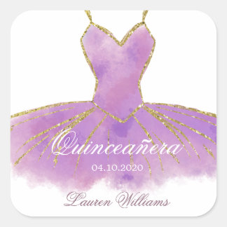Autocollant Quinceanera à Parties scintillant viol